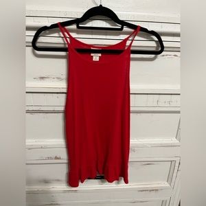 Red medium tank top, good shape.